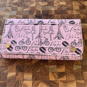 Pink Paris-Themed Women's Wallet